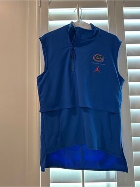 Jordan Royal Blue Sleeveless Pullover with Team Crest